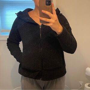 Reversible Black Sherpa Jacket